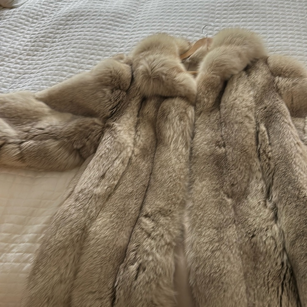 Wolf fur coat